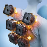 Electrical Shiatsu Back Neck Shoulder Body Massager Infrared Heated 4D Kneading Car/Home Massage Shawl Device
