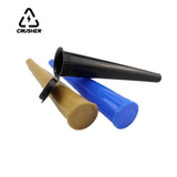 CRUSHER 100Pcs 109mm Roll Paper Storage Tube Waterproonti-odor Plastic Tobacco Grass Cigarette Container Holder
