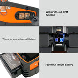 New AI-9 signal light fiber fusion splicer 10 languages freely switch built-in optical power meter and VFL5.0