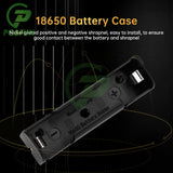 New DIY ABS Power Bank Cases 18650 Battery Holder Storage Box Case 1 Slot Batteries Container Hard PinA