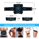 Intelligent EMS Abdominal Massager Muscle Stimulation Fat Burning Body Building USB Rechargeable Portable Lazy Fiess Equipment