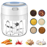 3.38 oz/8.45 oz mini electric USB chili shredder, durable ginger and vegetable shredder