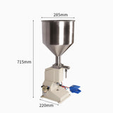 A02 A03 Pneumatic Liquid Paste 5~50ml Manual Nail Polish Shampoo Filg hine for Cream Cosmetic Oil Filler