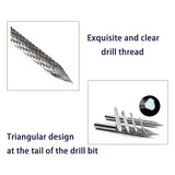 1/8In 3Mm High Steel Burr Bits Carbide Cutters Rotary Files Reamers Wire Cutter Tire Repair Tool