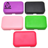 CRUSHER Rolg Paper Tobacco Box Plastic 110mm*75mm Storage Dry Herb Spices Horn Tube Cigarette Case Smoking Pipe Accessories