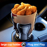Cup Expander 2 in 1 Multifunctional Automotive Drink Mount with 360° Rotating Adjustable Car Dual Bottle Holder