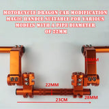 Motorcycle 7/8" 22mm CNC Handlebar Removable Adjustable Steering Handle Bar System 125cc Pit Dirt Bike Motocross Scooter