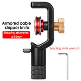 ACS-2 Armored Wire Stripper Optical Cable Fiber Optic Stripping Tool Jacket Slitter Sheath Cutter 4-10mm & 8-28.6mm