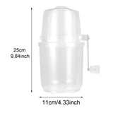 Shaved Hand Crank Ice Crusher Convenient Making Drin Practical Snow Cone hine for Bar Party Slush Kitchen