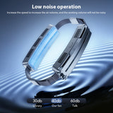 Wearable Waist Belt with PCM Coog Strip - 5000mAh Rechargeable Personal Fan, 3 Speeds, Large Air Volume, Hands-free