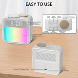 1pc Sunrise Hatch Alarm Clocks For Bedrooms, Digital Loud Alarm Clock For Heavy Sleepers Adults, Kids Dual Alarm Clock With Wake Up Light & Snooze, 6 Scenes Simulation & 6 Soothing Sounds, 10 Colors Sleep Aid Night Light