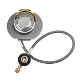 Windproof Camping Hiking Outdoor Cooking Split Burner Stove Head Pressureless Furnace Gas Convers