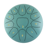 6 inch 11 Tone Steel Tongue Hand Pan Drum Drumstick Percussion Music Instrument Tambourine Yoga Relaxation Glucopon Gift