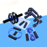 7-Piece Ab Wheel Set: Home Fitness Equipment For Indoor Sports Training
