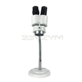 8X with LED Light Multi-Angle Adjustment Hose Binocular Soldering PCB Repair Lab Stereo Microscope