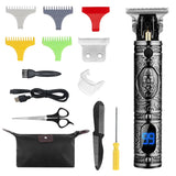 RESUXI LM-400/300/800/911 Stainless Steel T Blade Trimmer Men Shaver Rechargeable Baldheaded Hair Clippers Cutting hine