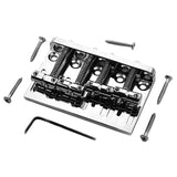 4 String Hardtail Bridge for Precision Jazz Bass JB Style Bass, Chrome