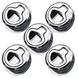 5pcs Flush Pull Slam Latch For RV Yacht Camper Deck Door Round Zinc Allo Boat Accessories Marine Hatch Locking Locker