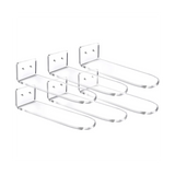 9 Pcs Clear Acrylic Floating Shees for Wall Mount,Shoe Shees,Floating Sneaker Display,Show Shelf,Wall Shoe Rack