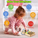 Toddler Busy Board Toys With Light Switch Toy For Activity,Christmas & Birthday Gift