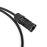 2m Extension Cables 2.5 Square Wire Cable with PV DC Connector Used in Solar Panel System IP68 1500V Rated Voltage
