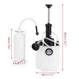 3L Capacity Bleeding Tool with Universal Adapter Fluid Manual Brake Bleeder