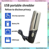 Usb Portable Multifunctional Mini Electric (paper) Office Home Operation Simple Small Paper Shredder