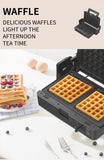 Household Multipurpose Waffle Maker, Sand hine, BBQ Barbecue Non-stick Baking Tray, 1200W High Power,Dropship, 4 in 1