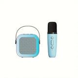 Bluetooth K12 Karaoke hine Portable 5.3 PA Speaker System with Single Dual Wireless Mic Home Family Singing Children's Gifts