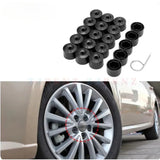 16+4 Pcs Car Tire Wheel Hub Nut Bolt Tyre Screw Cap Protection Cover Caps Anti-Rust Waterproof