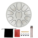6 inch Retro Ethereal Steel Tongue 11 Tune Hand Pan Tank Mallets Finger Cots Drum Bag Drumstick Instruments
