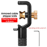 ACS-2 Armored Wire Stripper Optical Cable Fiber Optic Stripping Tool Jacket Slitter Sheath Cutter 4-10mm & 8-28.6mm