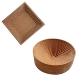 Wooden Spiral Shape Dessert Tray Candle Holder Storage Organizer Home Decoration Accessories
