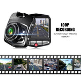 New Universal Dash Cam 1080P Car DVR Driving Recorder 2.2" LCD Screen Loop Recording 24H Parking Monitoring Motion Detection