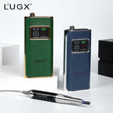 Lugx OEM/ODM New Model Microfiber Leather Rechargeable Portable 35000 Rpm Coreless Nail Drill