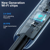 8mm HD WiFi Endoscope Lens 6LED Car Diagnostic Tools Inspection Camera Borescope Scanner 1/3M Cable Auto Accessories