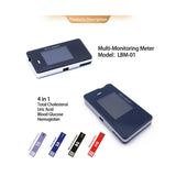 4 in 1 Multi-Monitoring system Total Cholesterol Blood Uric Acid cholesterol test strips accu-answer hemoglobin uric acid