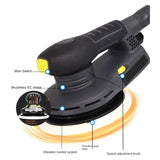 High-Speed 6-Inch Brushless Circular Sander Dust-Free Sanding Polishing in Woodworking-Ideal for Garden and DIY Projects