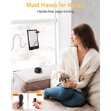 Remote Control Page Turner for Paperwhite Oasis Kindle Kids Bluetooth E-Reader Controller TikTok Ring Camera Shutter