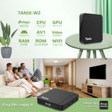 Original Tanix W2 Android 11 Amlogic S905W2 Quad core BT 2.4G&5G Dual Wifi 4K HD Set Top Box 4G/64G PK TX3 TV BOX
