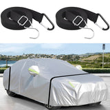 Top-2Pcs Nylon Auto Windproof Strap Adjustable Car Cover Secure Protector Rope