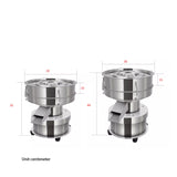 Vibrating Screen Small Stainless Steel Sieving 50w Powder Sieve Chinese Medicine ur Electric Sifting hine TB-830