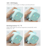 Kids Digital Alarm Clock Night Lights Sleep Trainier 2 Alarms 6 Ringtones Time Temperature Display Sound Control Snoozing Gifts