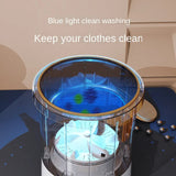 220V 30W 6L Mini Washing hine Dryer Bucket For Clothes Soc Underwear Cleaning Washer Portable Home With 2 Barrels
