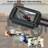 Motorcycle Special Driving Recorder DVR 3.0 Inch Waterproof Screen With Dual 1080P Cameras Support Wifi Connect Phone GPS Track