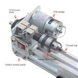 NEW Multifunctional miniature lathe grinding and polishing car beads mini diy woodworking lathe transmission 775