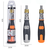 Bidirectional Ratchet Deformation Multi-Angle Special-Shaped Screwdriver 10-In-1 Screwdriver Set Orange