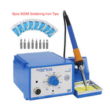 936 Adjustable Station 50W Iron BGA Mobile Repair Rework Welding Tools with 8pcs 900M Soldering Tips