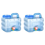 Portable 7.5L Water Container with Spigot - Leakproof For Camping & Picnic