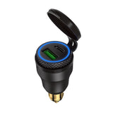 Aluminium Type-C PD Power Delivery USB 30W QC 3.0 Quick Charger Waterproof for Hella DIN Socket Ducati Triumph